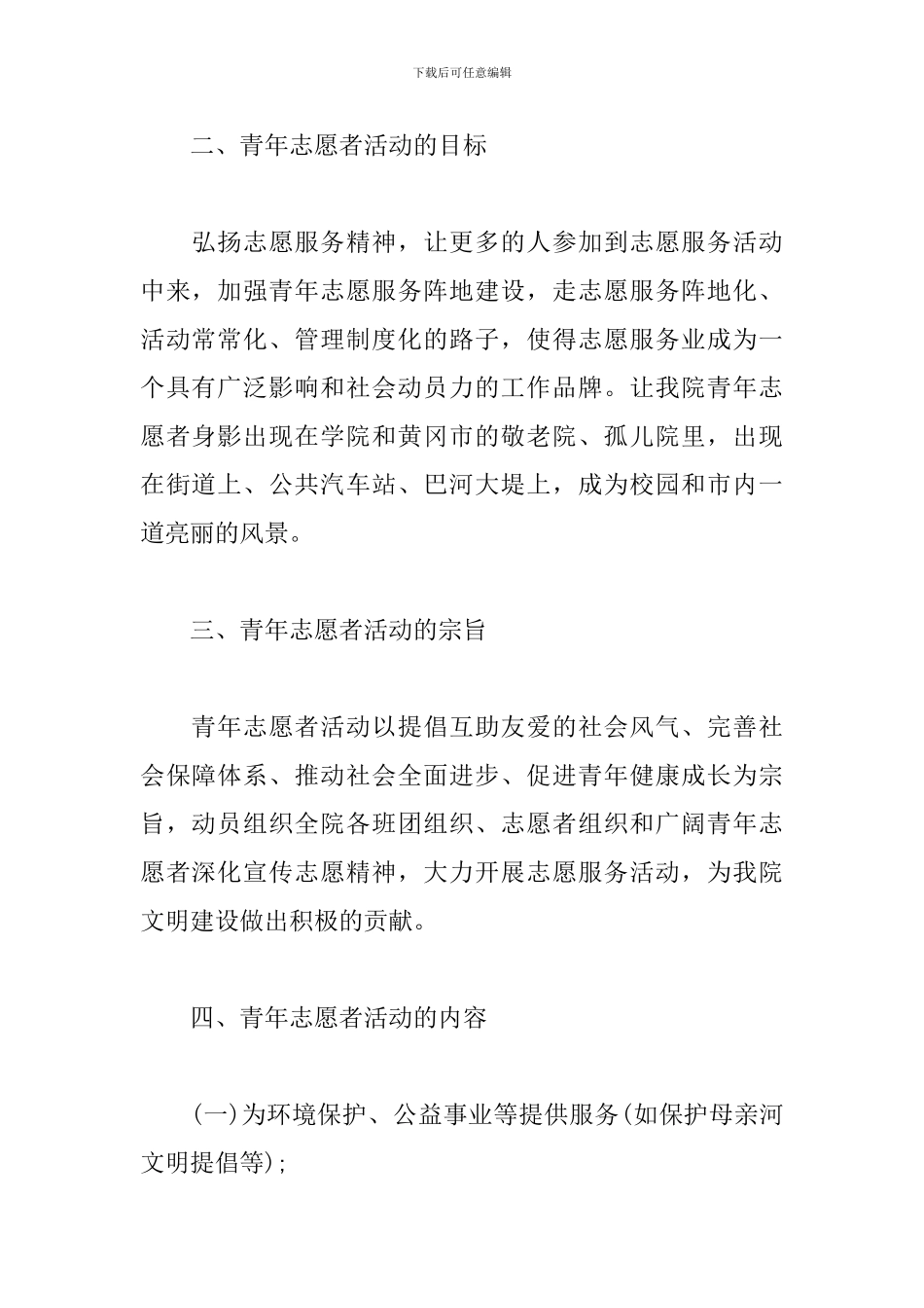 2024青年志愿者活动策划书_第2页