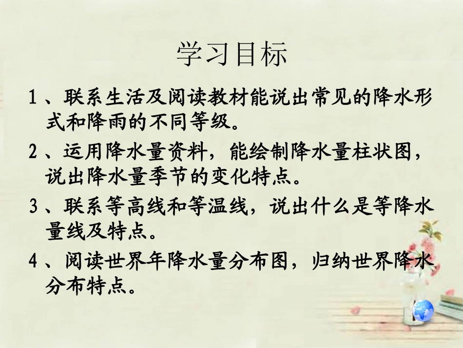 2015年河南省七年级地理上册 3.3 降水的变化与分布课件 （新版）新人教版_第3页