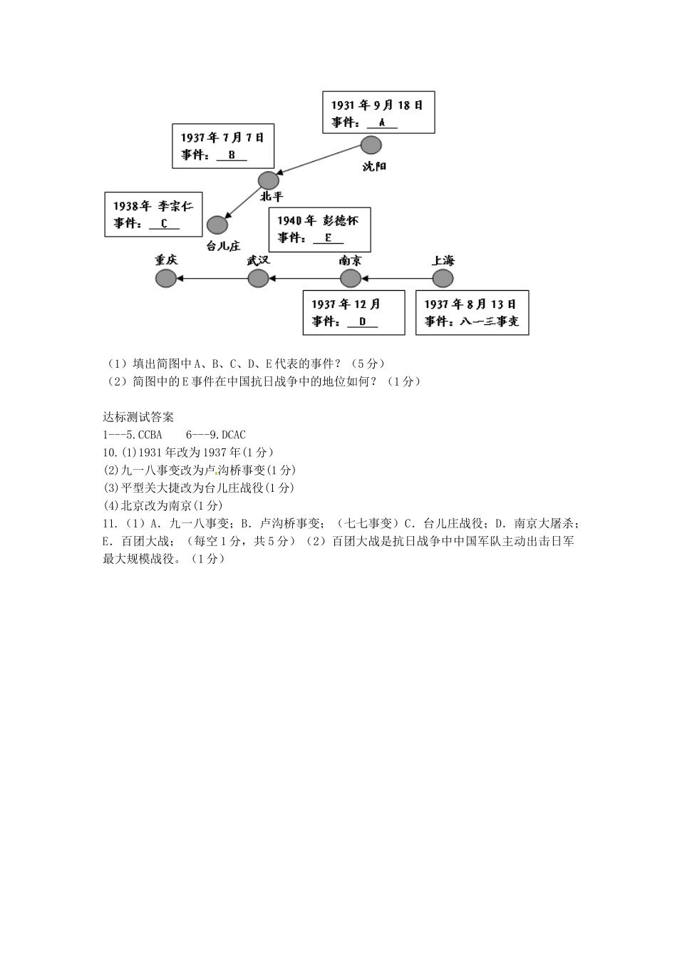 八年级历史上册 第16课 侵华日军的暴行学案 中华书局版-中华书局版初中八年级上册历史学案_第3页