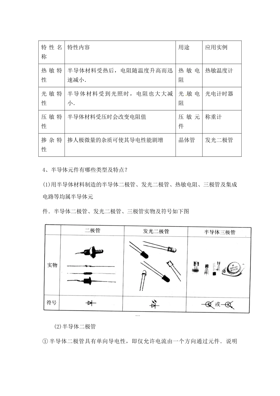 九年级物理 《19.2 半导体》学案 沪科版_第3页