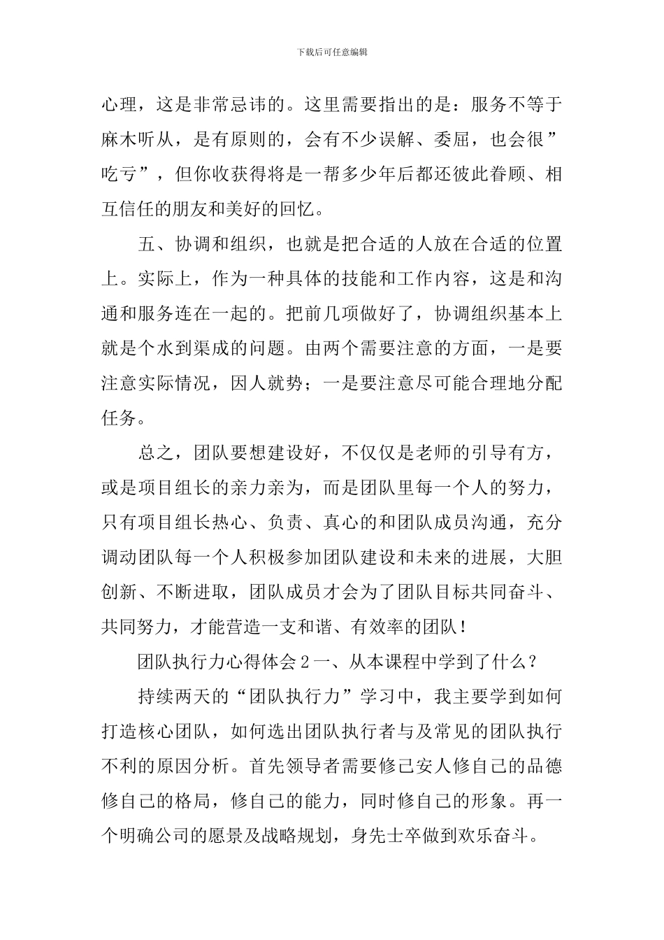 团队执行力心得体会_第3页