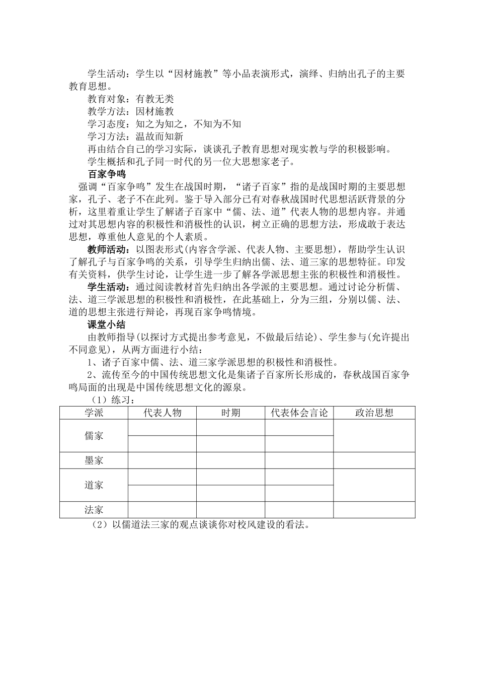 10思想的活跃与百家争鸣_第2页