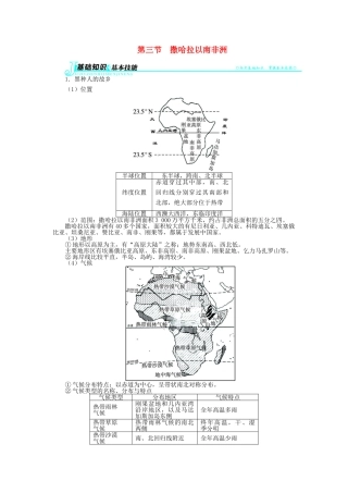【志鸿全优设计】2013-2014学年七年级地理下册 第八章 第三节 撒哈拉以南的非洲讲解与例题 （新版）新人教版 (2)