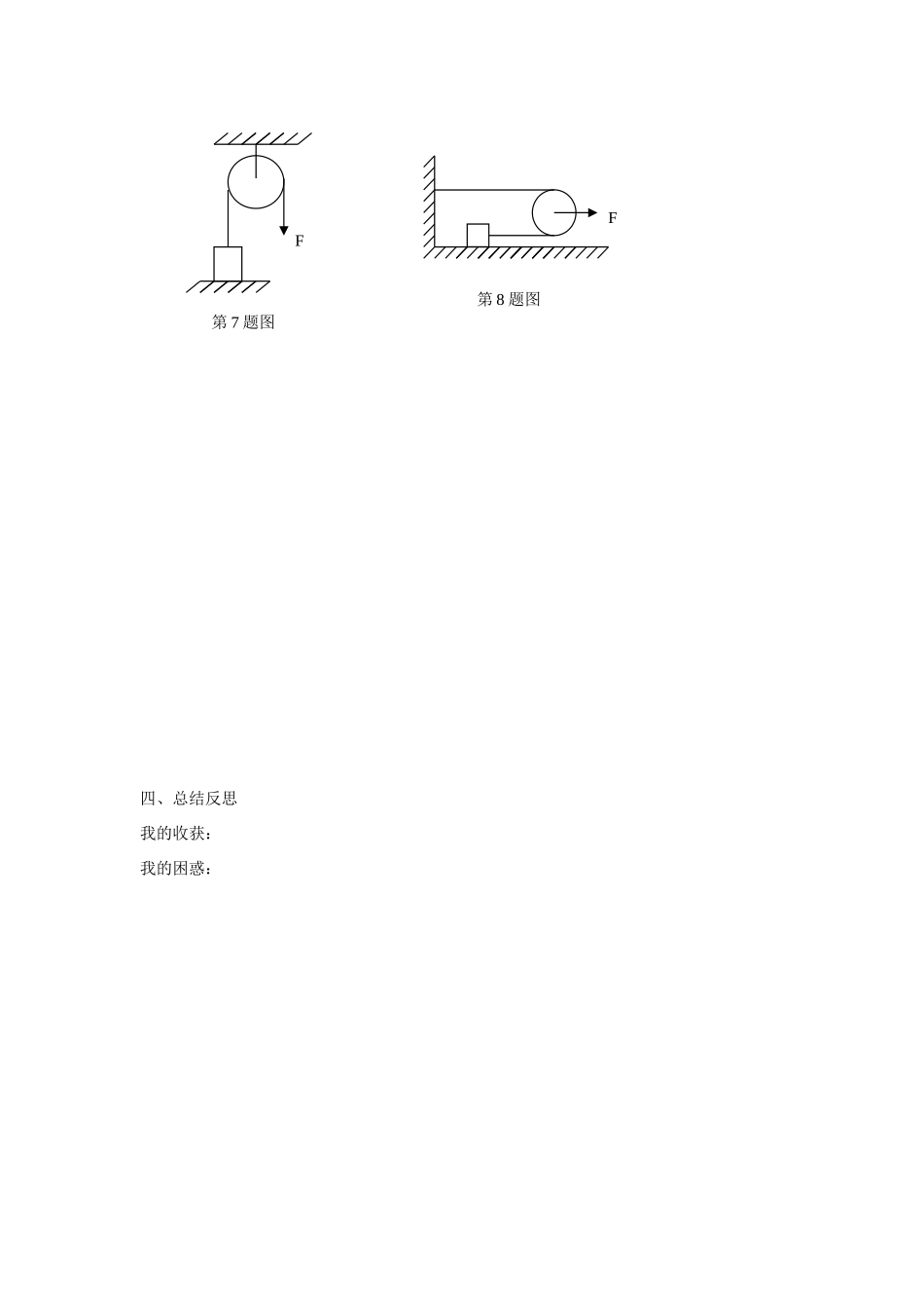 八年级物理第九章机械与人_9.2 滑轮及其应用 (1)学案沪科版_第3页