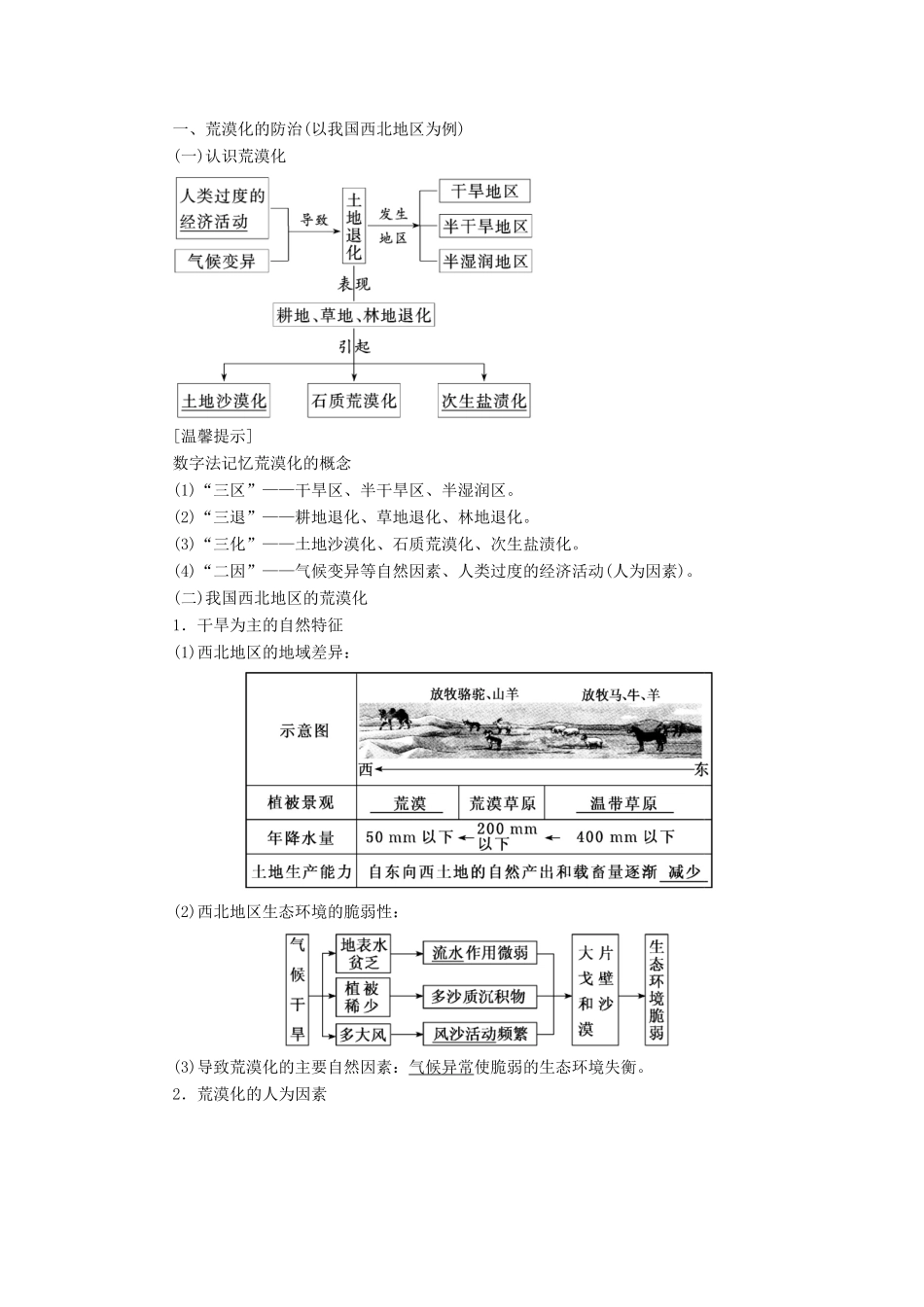 高考地理一轮复习 第三部分 第二章 区域可持续发展学案 中图版-中图版高三全册地理学案_第2页