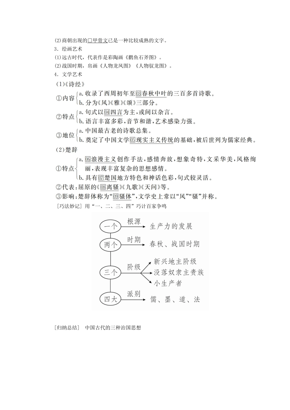 （通史版）高考历史一轮复习 第一部分 第一单元 古代中华文明的起源与奠基——先秦 第3讲 先秦时期的思想与科技文化学案（含解析）人民版-人民版高三全册历史学案_第3页