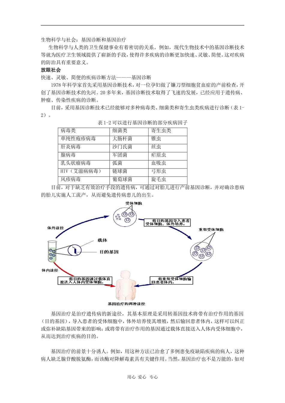 高中生物：第1章《生物科学和我们》学案（苏教版必修3）_第2页