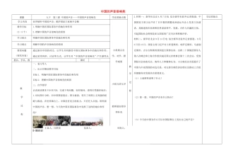 九年级道德与法治下册 第一单元 中国与世界 第三课 中国的声音 第1框中国的声音很响亮导学案 人民版-人民版初中九年级下册政治学案