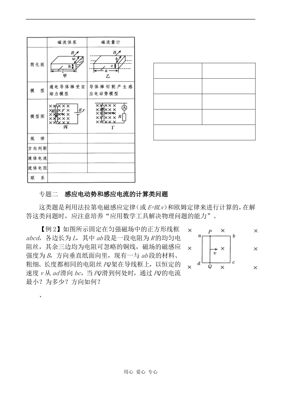 高中物理第四章 电磁感应 复习学案人教版选修3-2_第3页
