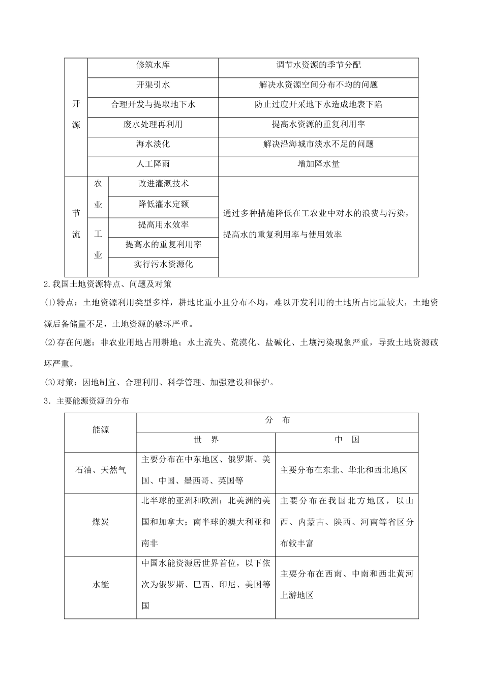 高考地理二轮复习微专题要素探究与设计 专题12.2 自然资源对人类活动的影响学案-人教版高三全册地理学案_第2页