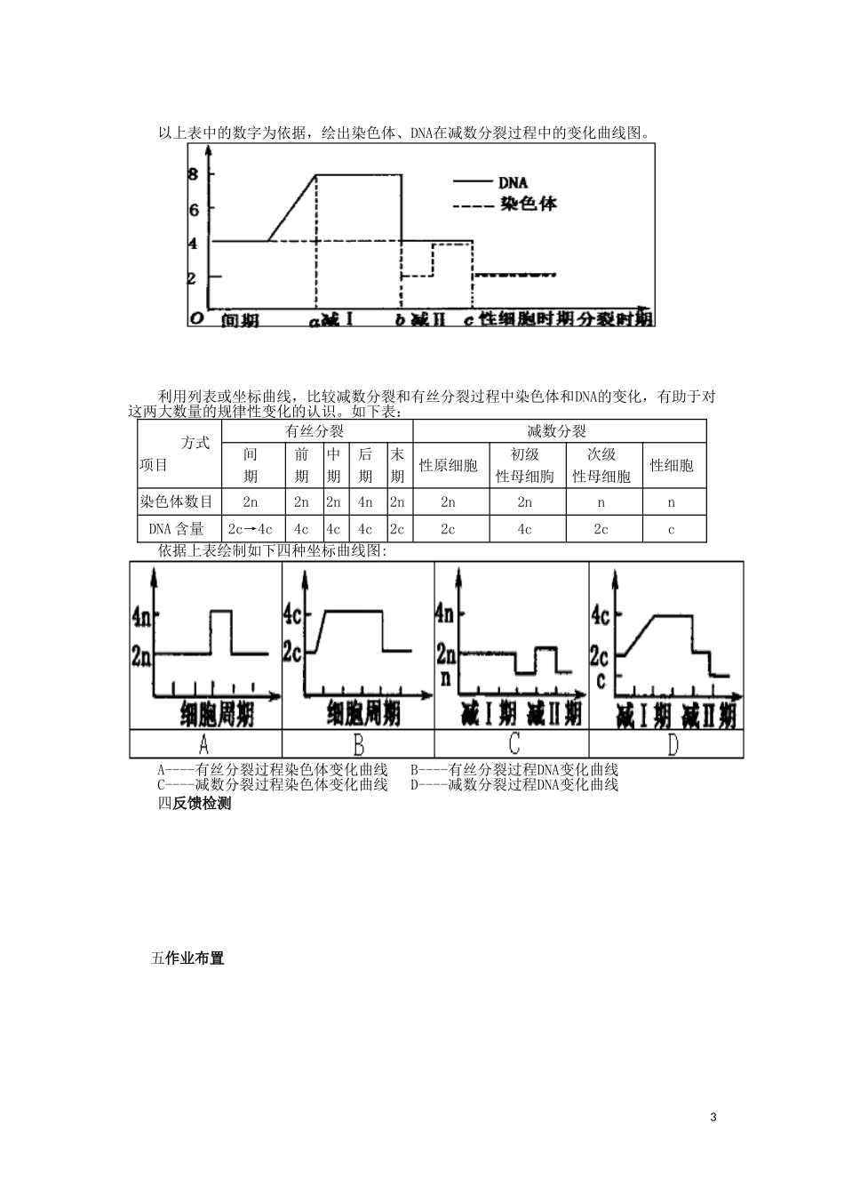 高中生物 第二章第1节 减数分裂和受精作用第2课时导学案 新人教版必修2_第3页