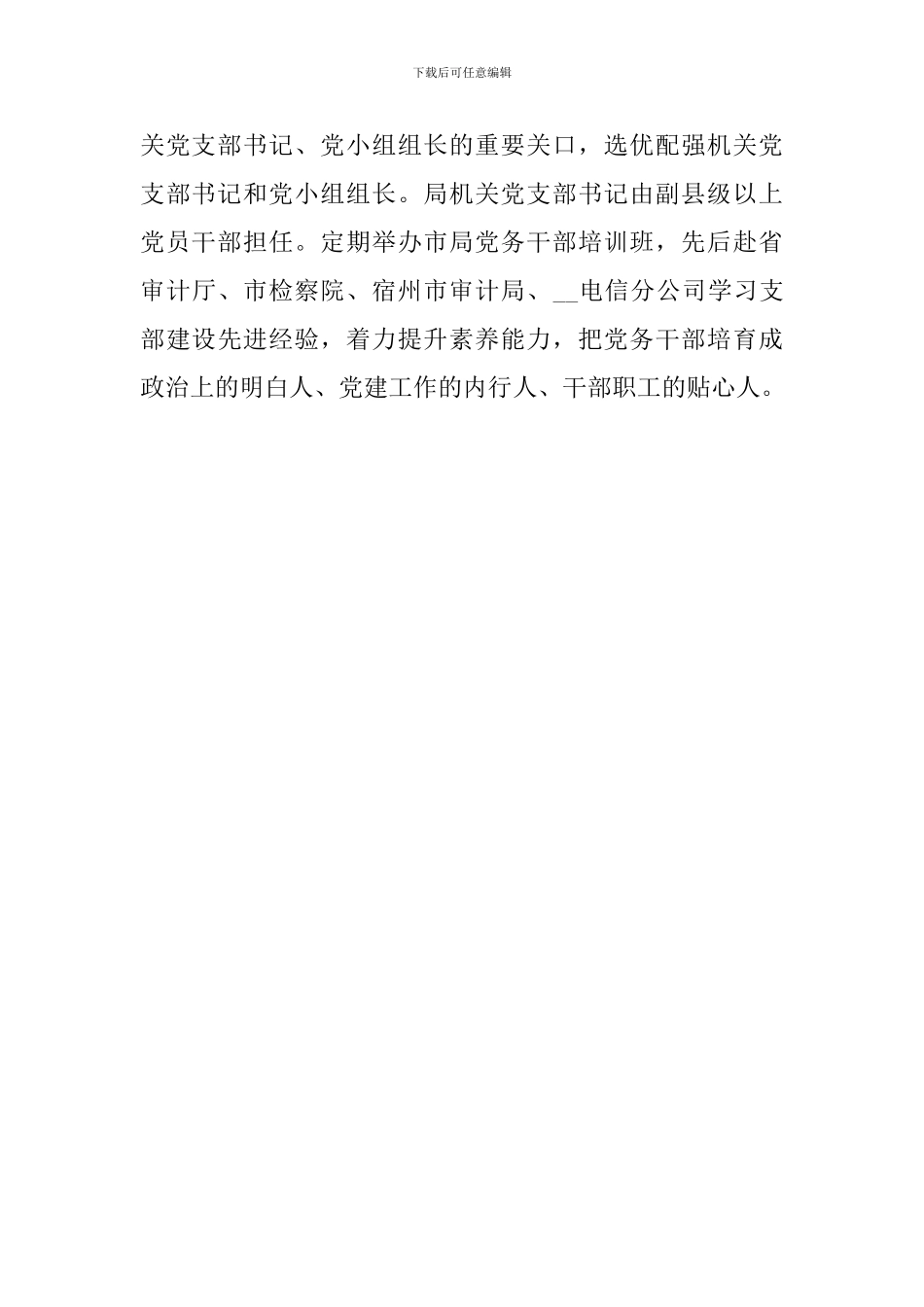 2024年审计局全面落实党建责任制阶段性工作总结_第3页