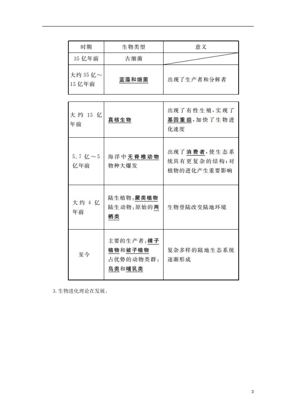 高中生物 第7章 第3节 现代生物进化理论的主要内容（二）学案 新人教版必修2-新人教版高一必修2生物学案_第3页