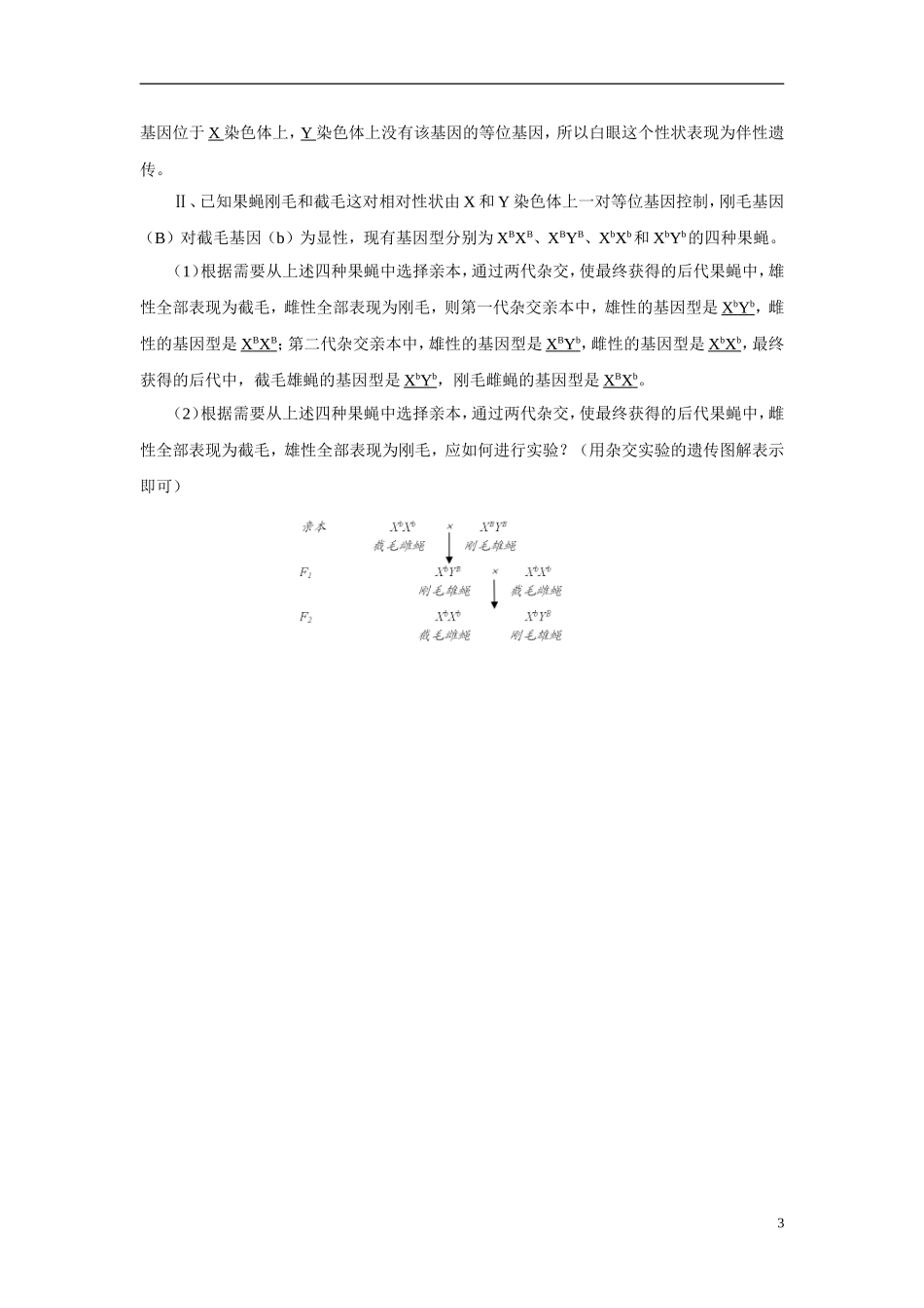高中生物《基因在染色体上》学案6 新人教版必修2_第3页