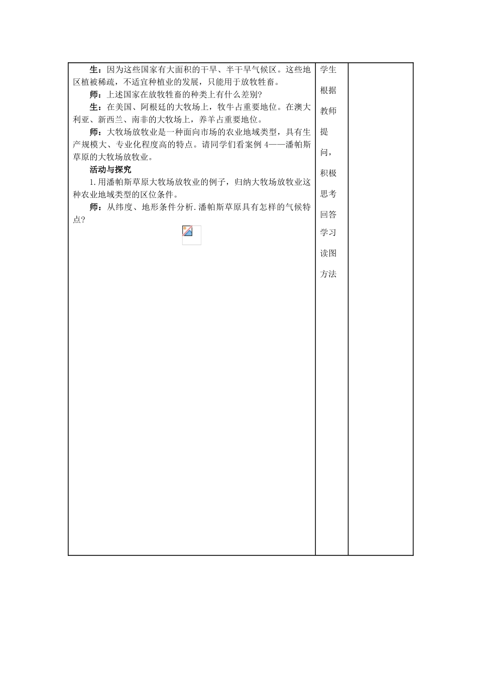 安徽省灵璧中学高一地理 大牧场放牧业导学案_第2页