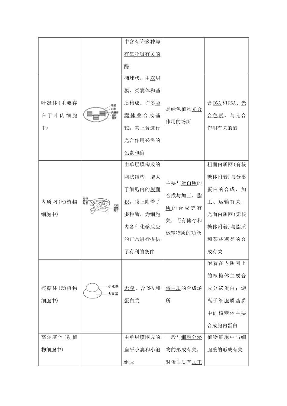 高中生物 第三章 第8课时 细胞质和细胞器课时作业 苏教版必修1-苏教版高一必修1生物学案_第2页
