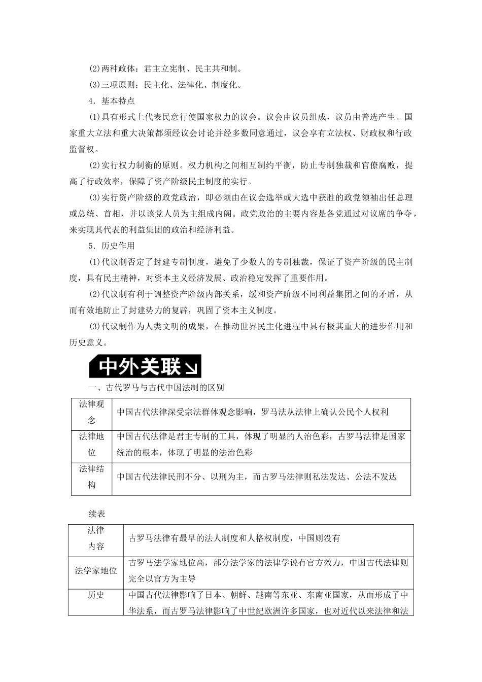 （赢在微点）高考历史总复习 第二单元 古代希腊罗马的政治制度和近代西方资本主义政治制度的确立与发展单元提能导学案（含解析）新人教版-新人教版高三全册历史学案_第3页