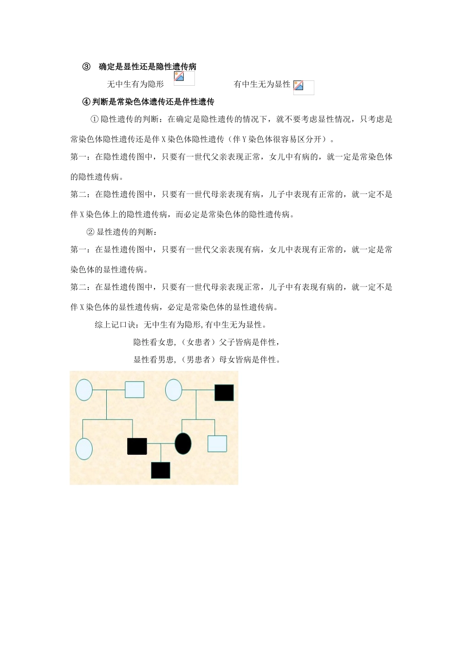 高中生物 第二章 基因和染色体的关系 第三节 伴性遗传知识点总结学案 新人教版必修2-新人教版高一必修2生物学案_第3页