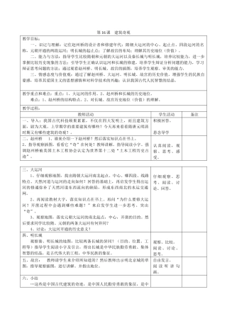 2014七年级历史下册 第16课 建筑奇观教案 川教版