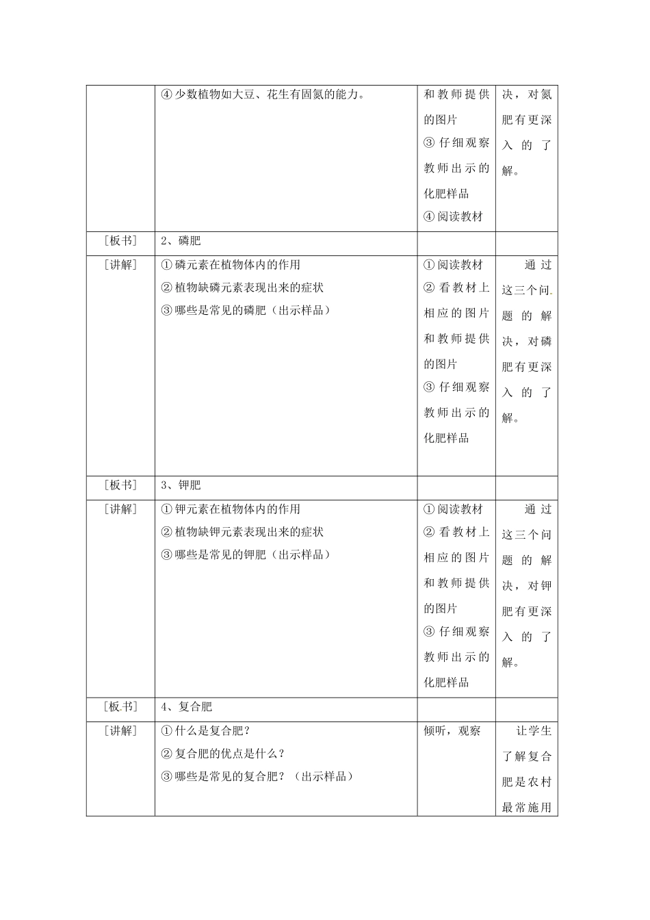 2013-2014学年九年级化学下册 课题2 盐 化肥教案3 新人教版_第3页