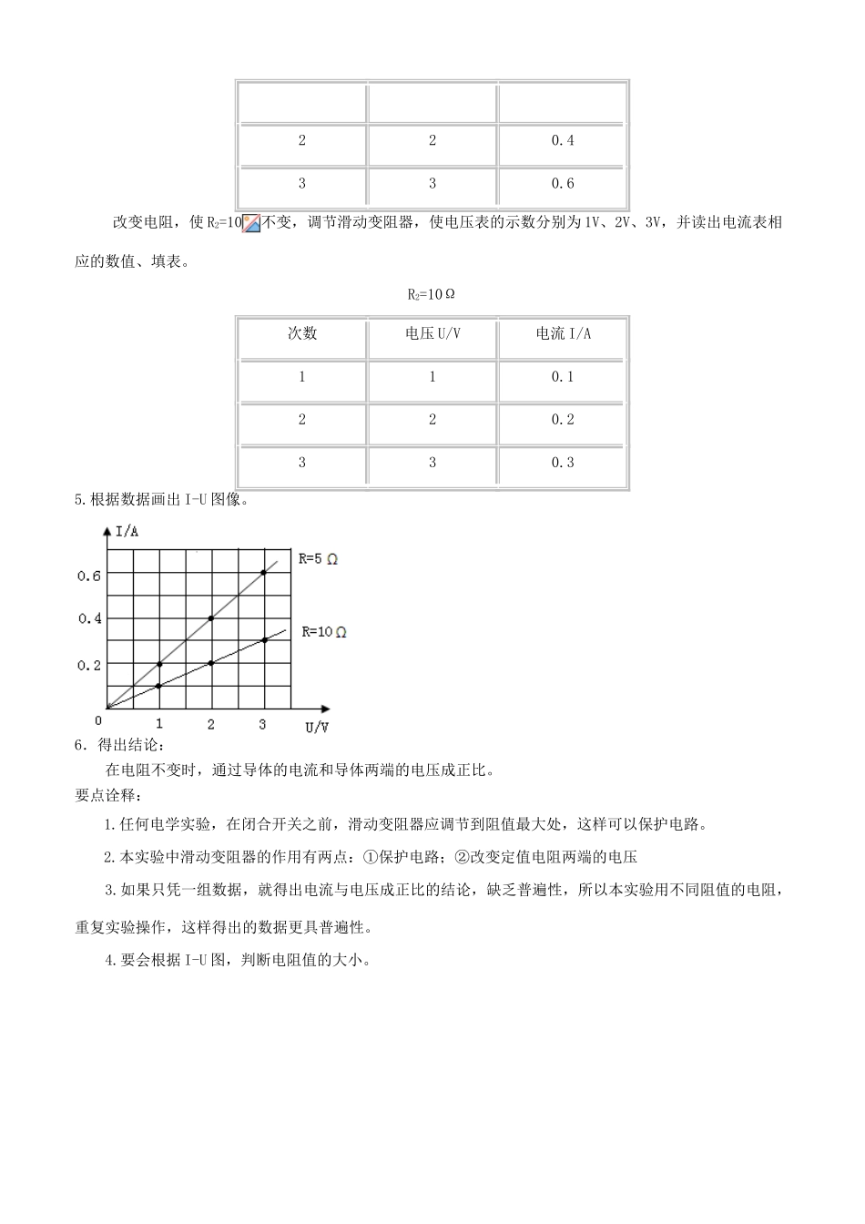学年九年级物理上册 14.3欧姆定律学案 （新版）苏科版-（新版）苏科版初中九年级上册物理学案_第2页