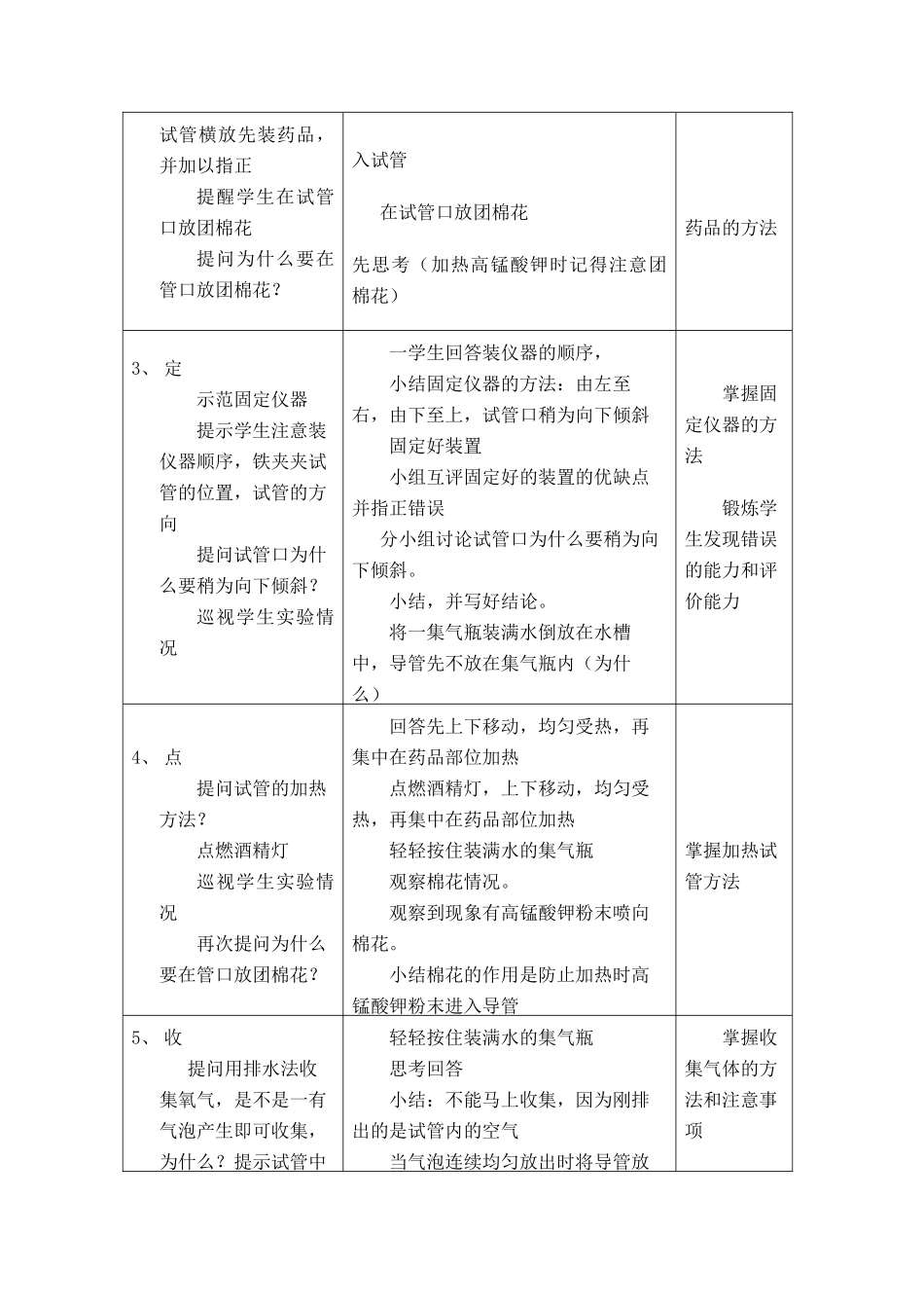 九年级化学：第三章第二节 制取氧气学案(1)科粤版_第2页