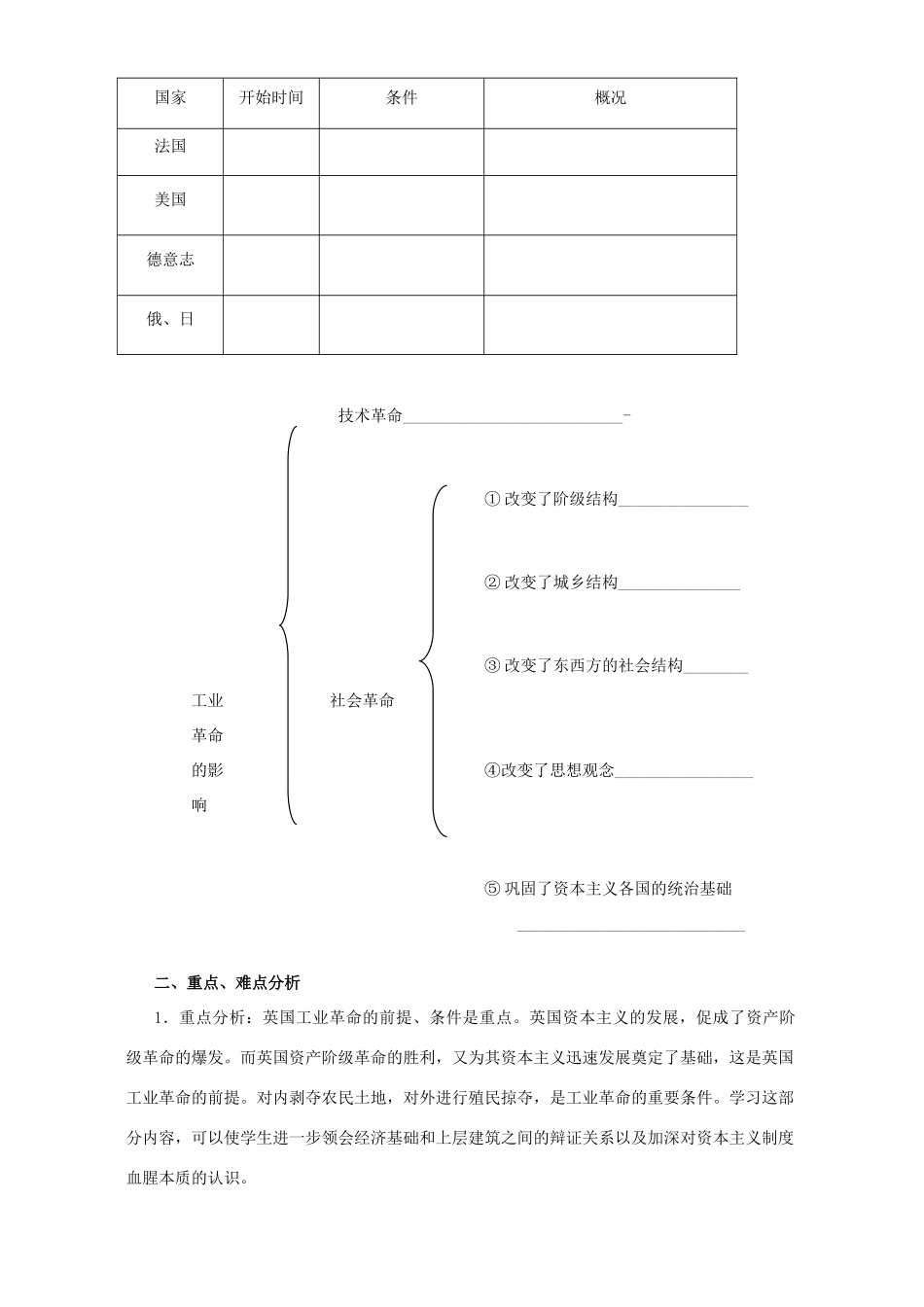 高二历史世界近现代史第三章资本主义世界体系的初步形成和社会主义运动的发展学案_第2页