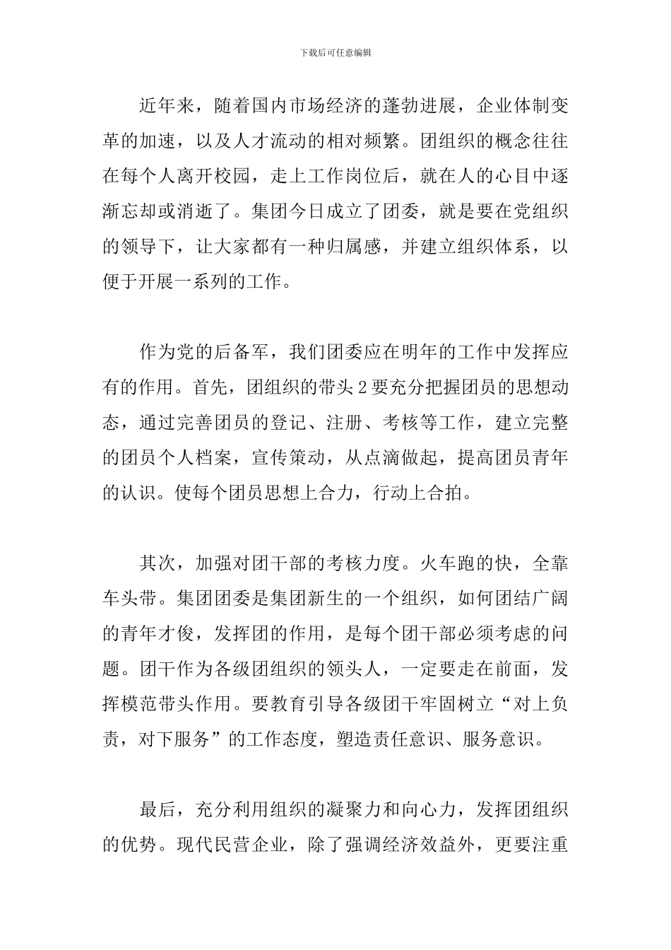 企业团支部2024工作计划_第2页