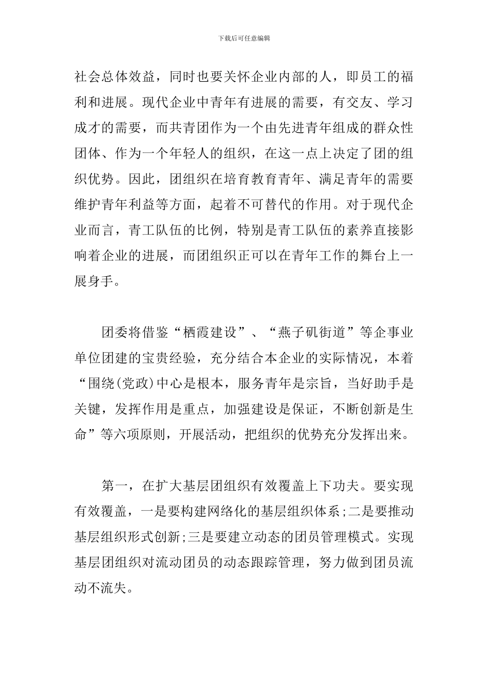 企业团支部2024工作计划_第3页