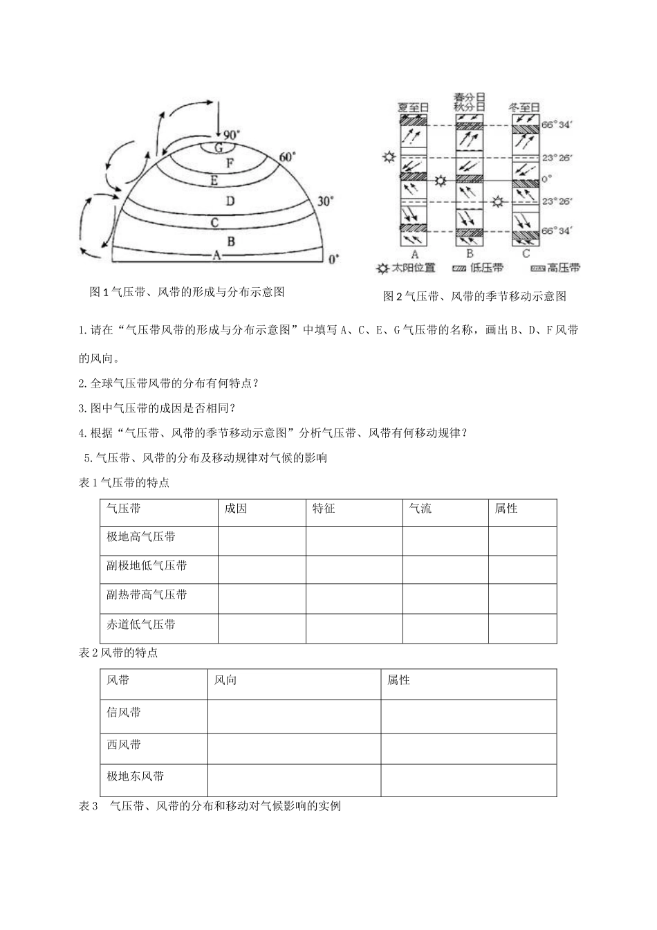高考地理 专题三 大气圈中的物质运动和能量交换（第2课时）学案-人教版高三全册地理学案_第2页