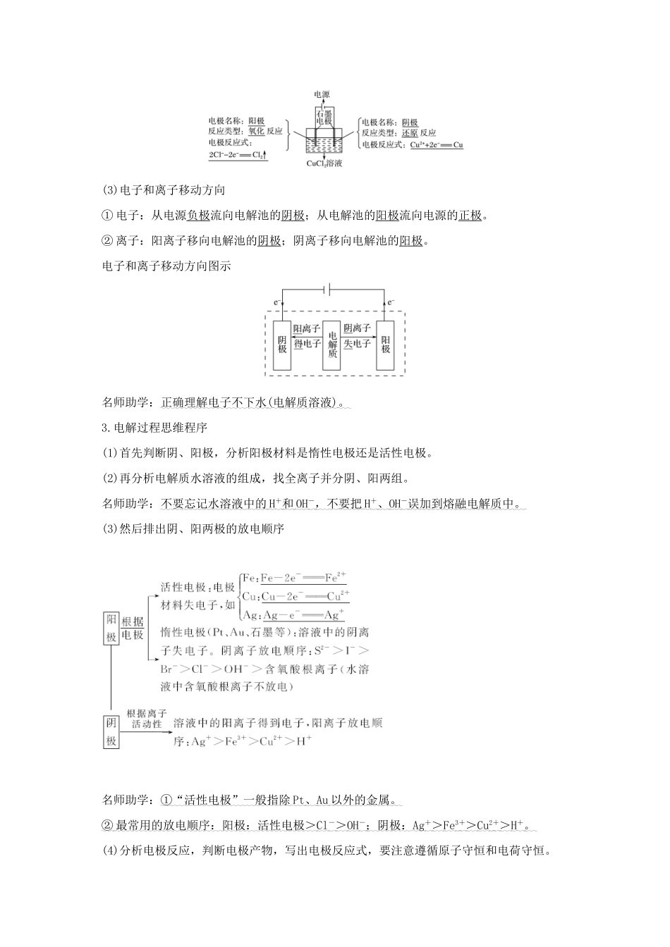 （江苏专用）高考化学 专题四 第3讲 电解池 金属的腐蚀与防护学案-人教版高三全册化学学案_第2页