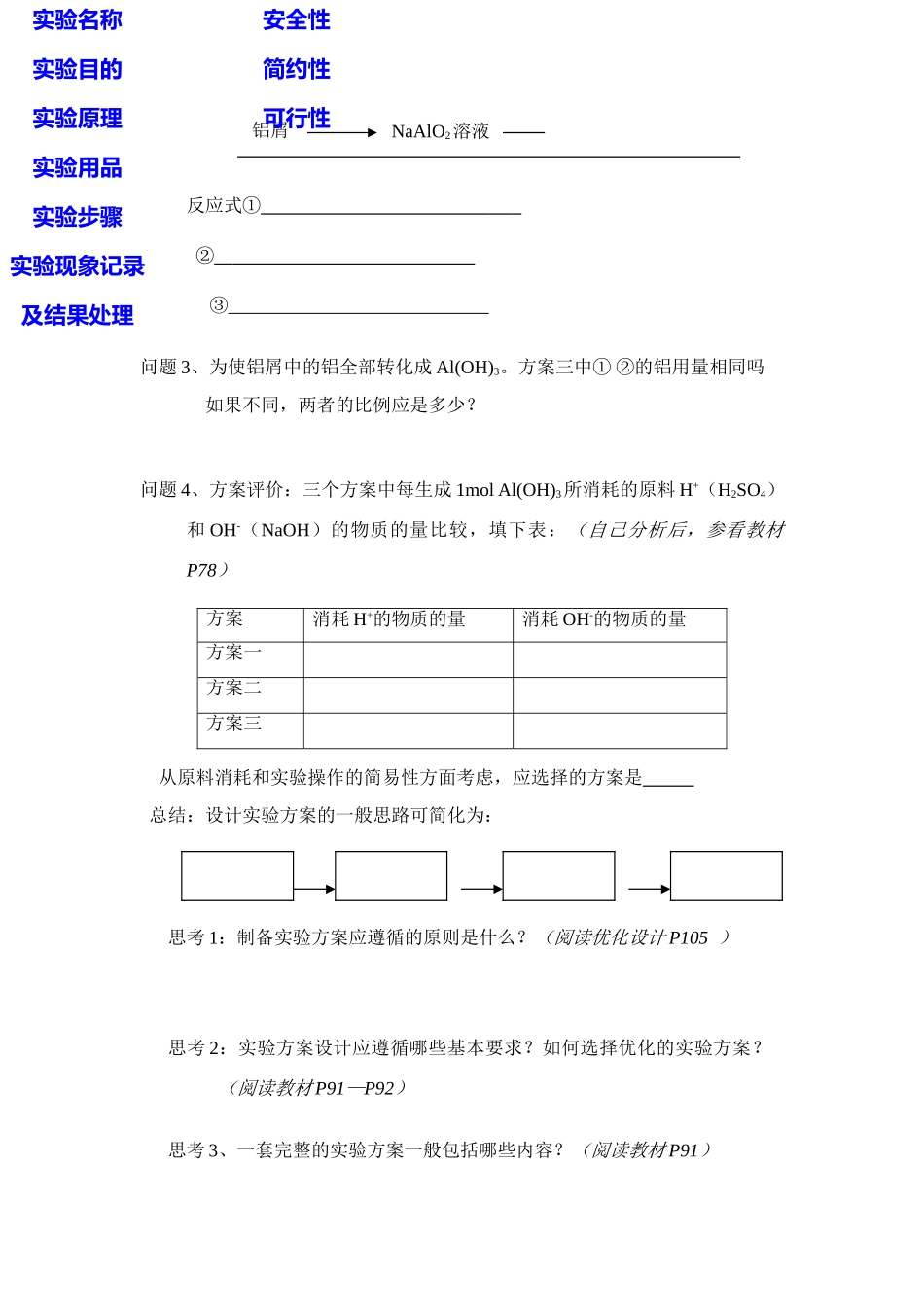 第一节  制备实验方案的设计预习内容_第3页