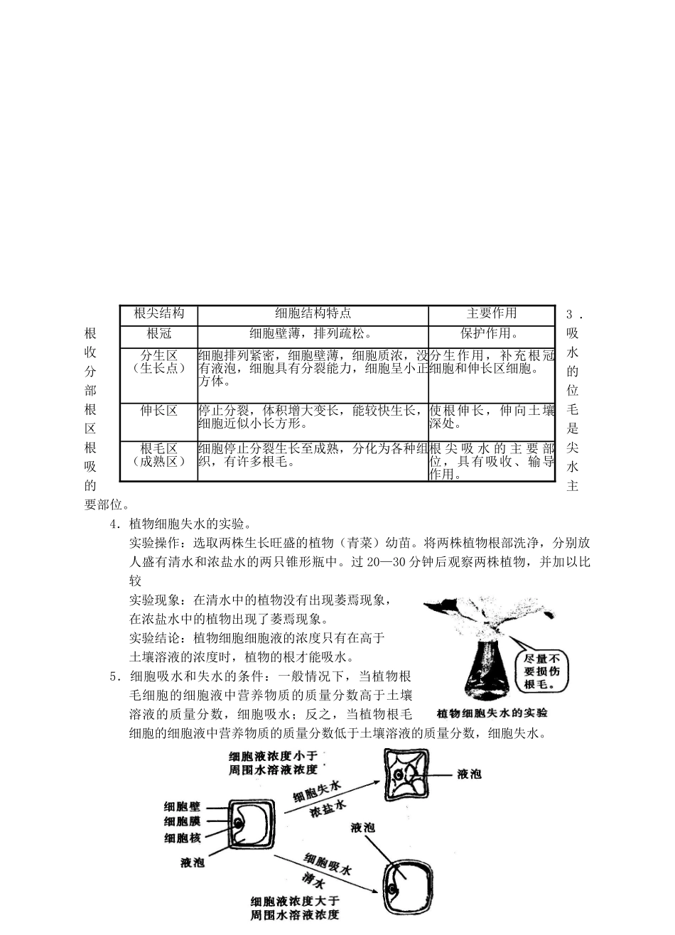 浙江省临海市新概念教育咨询有限公司八年级科学下册 第三章《第3节 植物与土壤》学案 浙教版_第3页