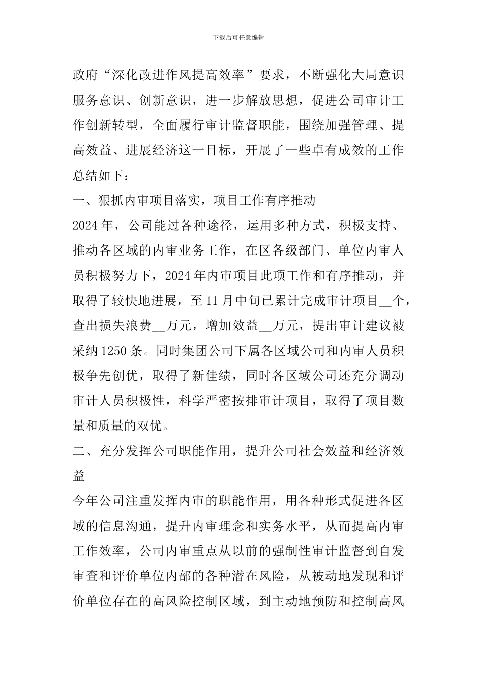 审计人员年终工作总结范文模板_第3页