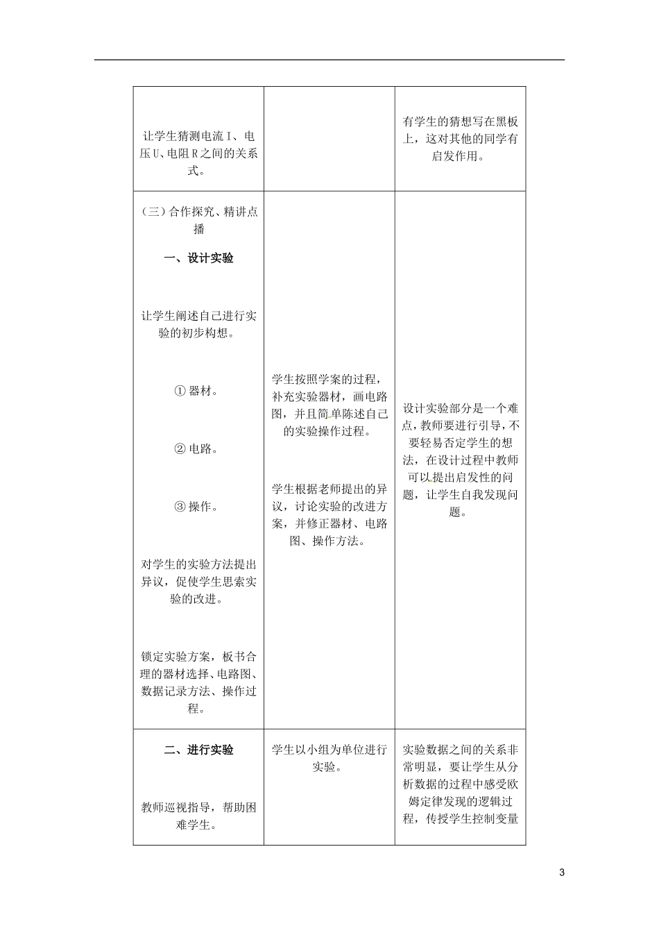 高中物理 2.3《欧姆定律》复习教学案 新人教版选修3-1_第3页