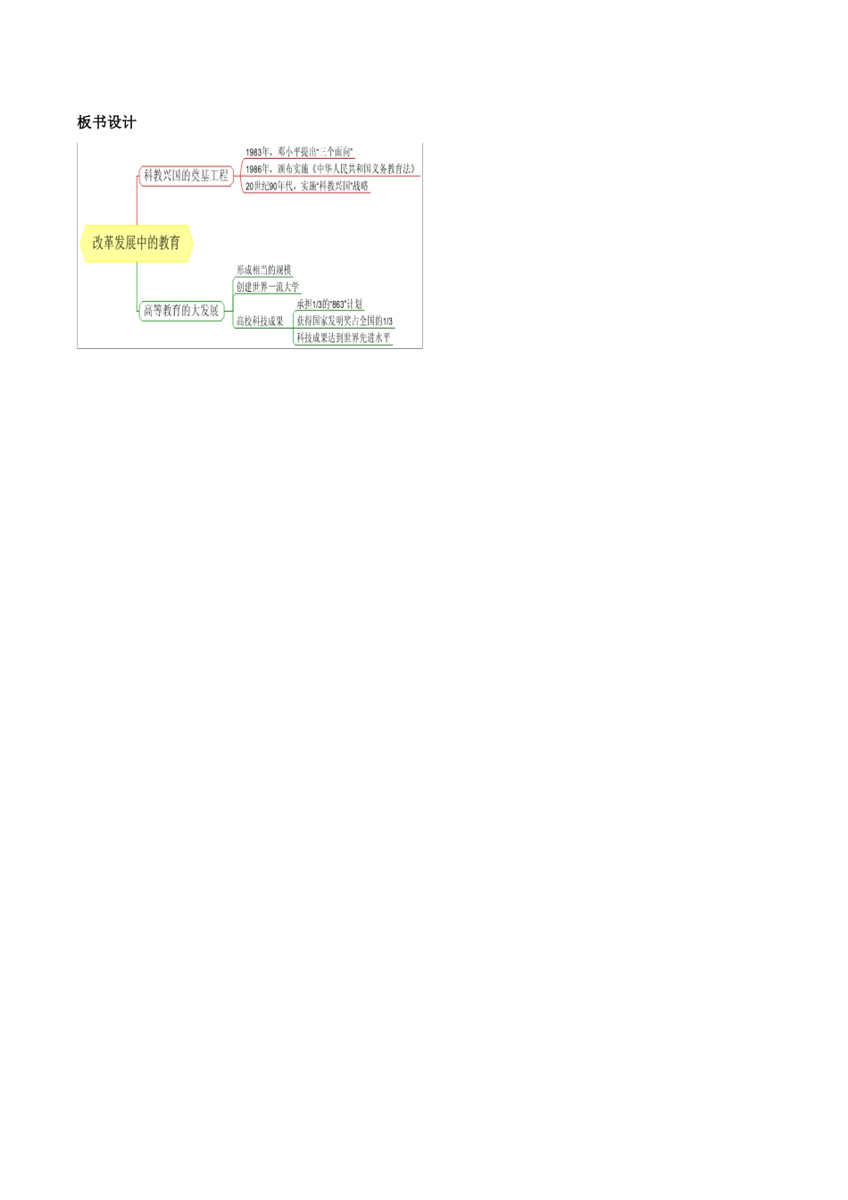 2014八年级历史下册 第19课 改革发展中的教育（第1课时）教案 新人教版_第3页