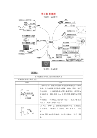 高中物理 第3章 机械波 章末综合提升学案 鲁科版选择性必修第一册-鲁科版高中选择性必修第一册物理学案
