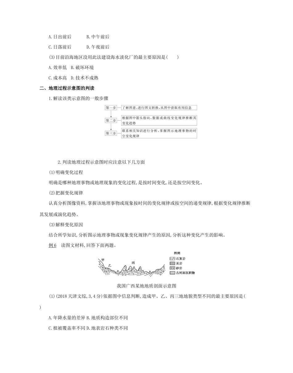 高考地理二轮复习 七类核心图表必“读”：第三部分 地理示意图的判读学案-人教版高三全册地理学案_第3页