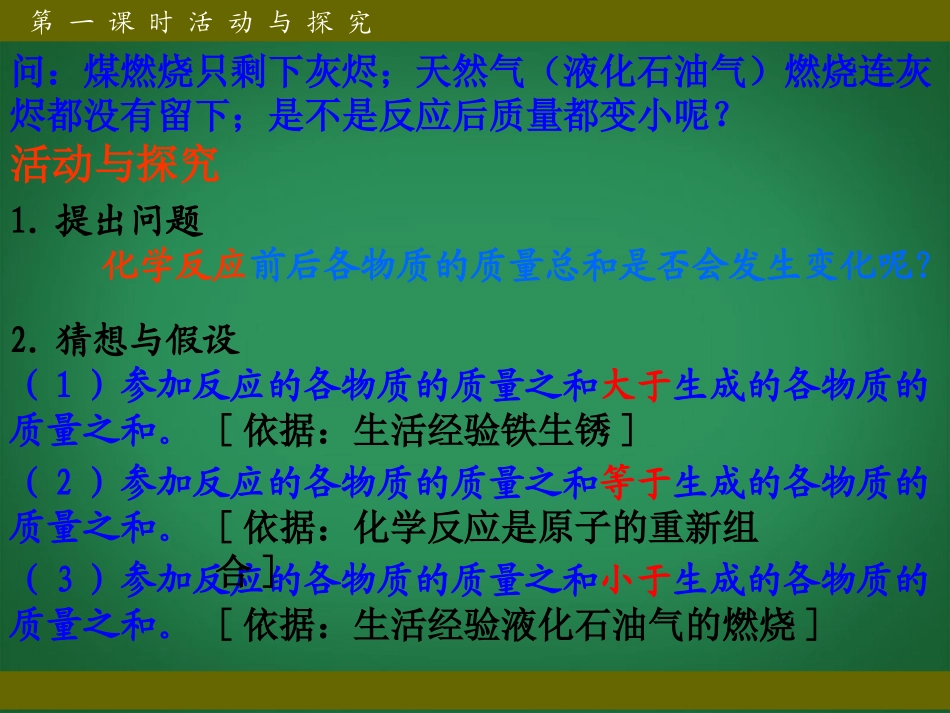 2013年秋九年级化学上册 第五单元 化学方程式 课题1 质量守恒定律精品课件 （新版）新人教版_第2页