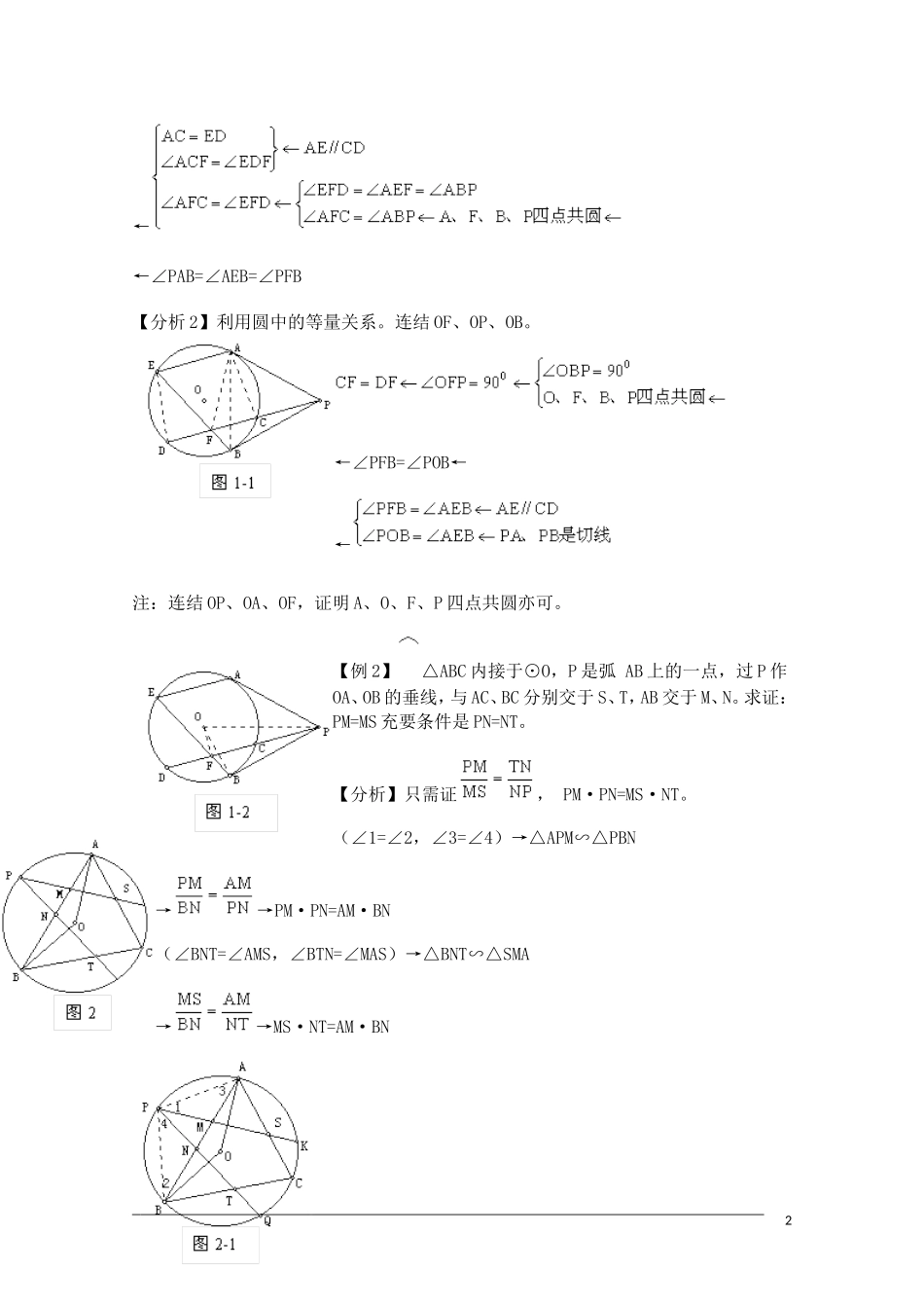 高中数学奥林匹克竞赛讲座 04平面几何证明_第2页