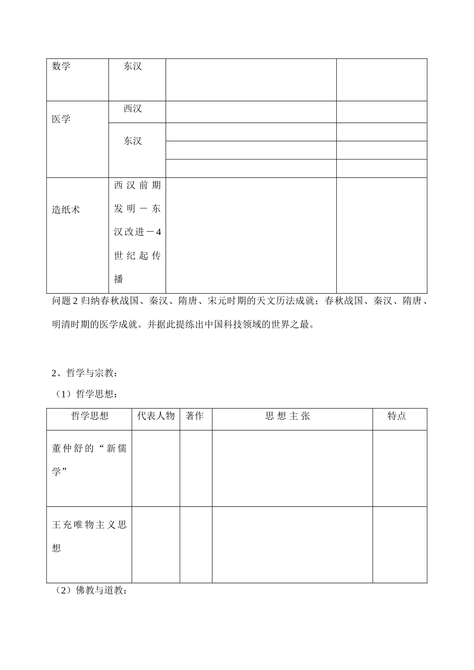 第五节 “秦汉时期的文化”学案_第2页