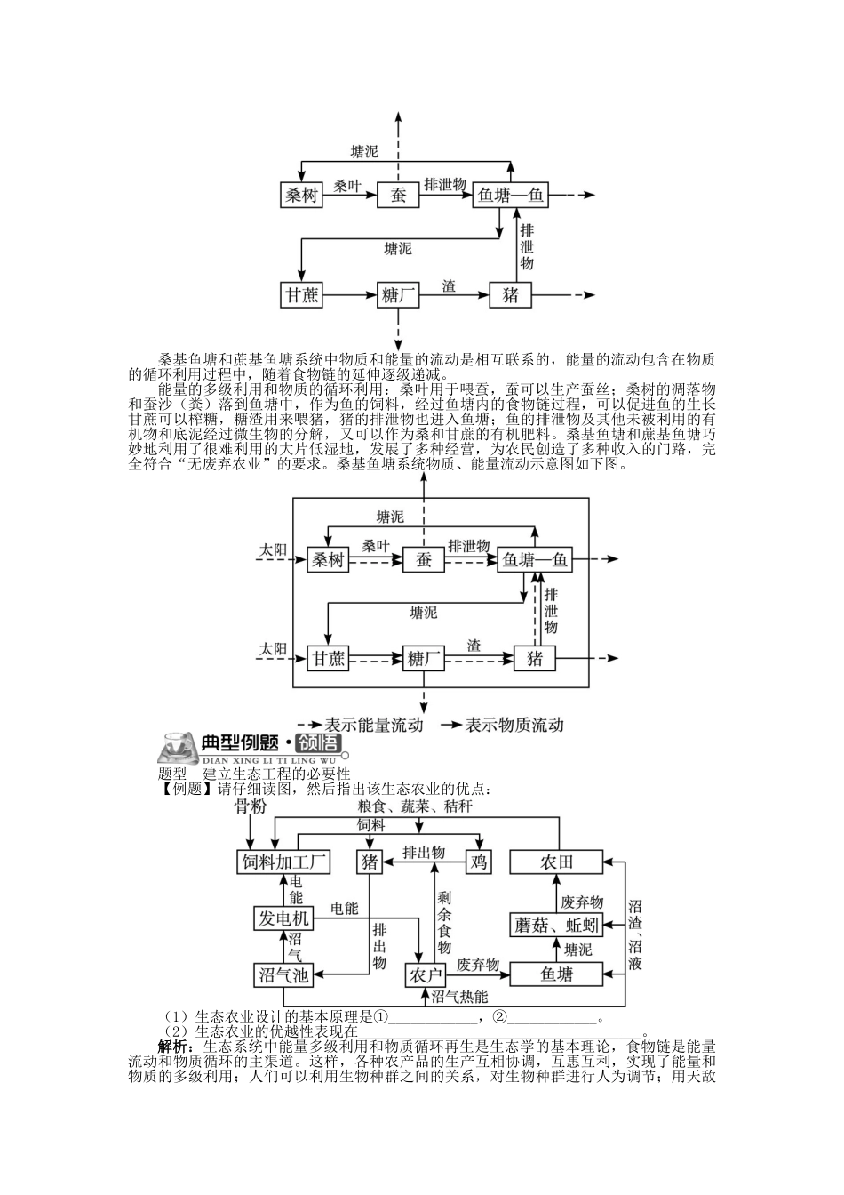 高中生物 第二单元 第一章 第二节 我国的生态工程学案 中图版选修3-中图版高中选修3生物学案_第2页