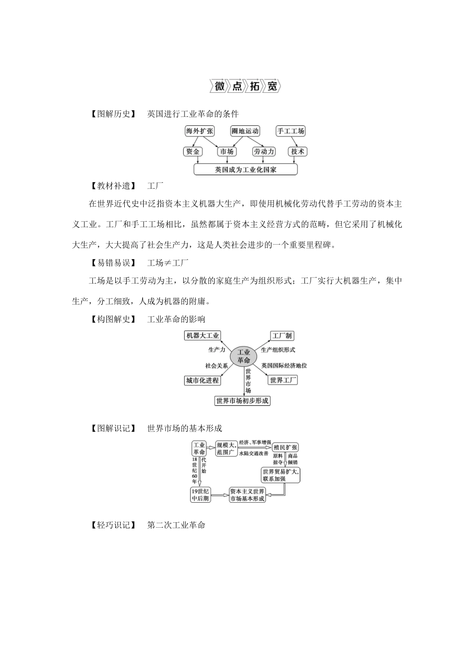 （通史版）新高考历史一轮复习 第十三单元 工业文明的来临 第1讲 改变世界的两次工业革命学案 人民版-人民版高三全册历史学案_第3页