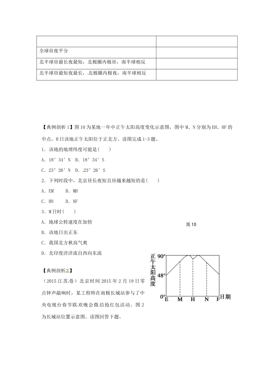高考地理二轮复习 专题二 宇宙中的地球（第4课时）学案-人教版高三全册地理学案_第3页