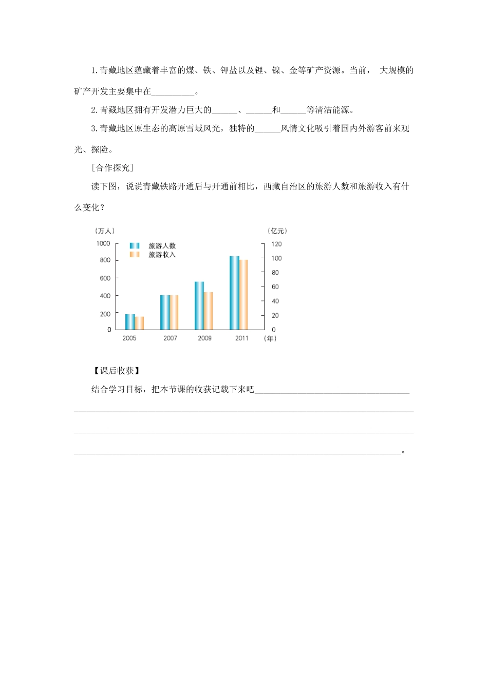 八年级地理下册 第九章 第二节 生态保护与资源的开发学案 （新版）商务星球版-（新版）商务星球版初中八年级下册地理学案_第2页
