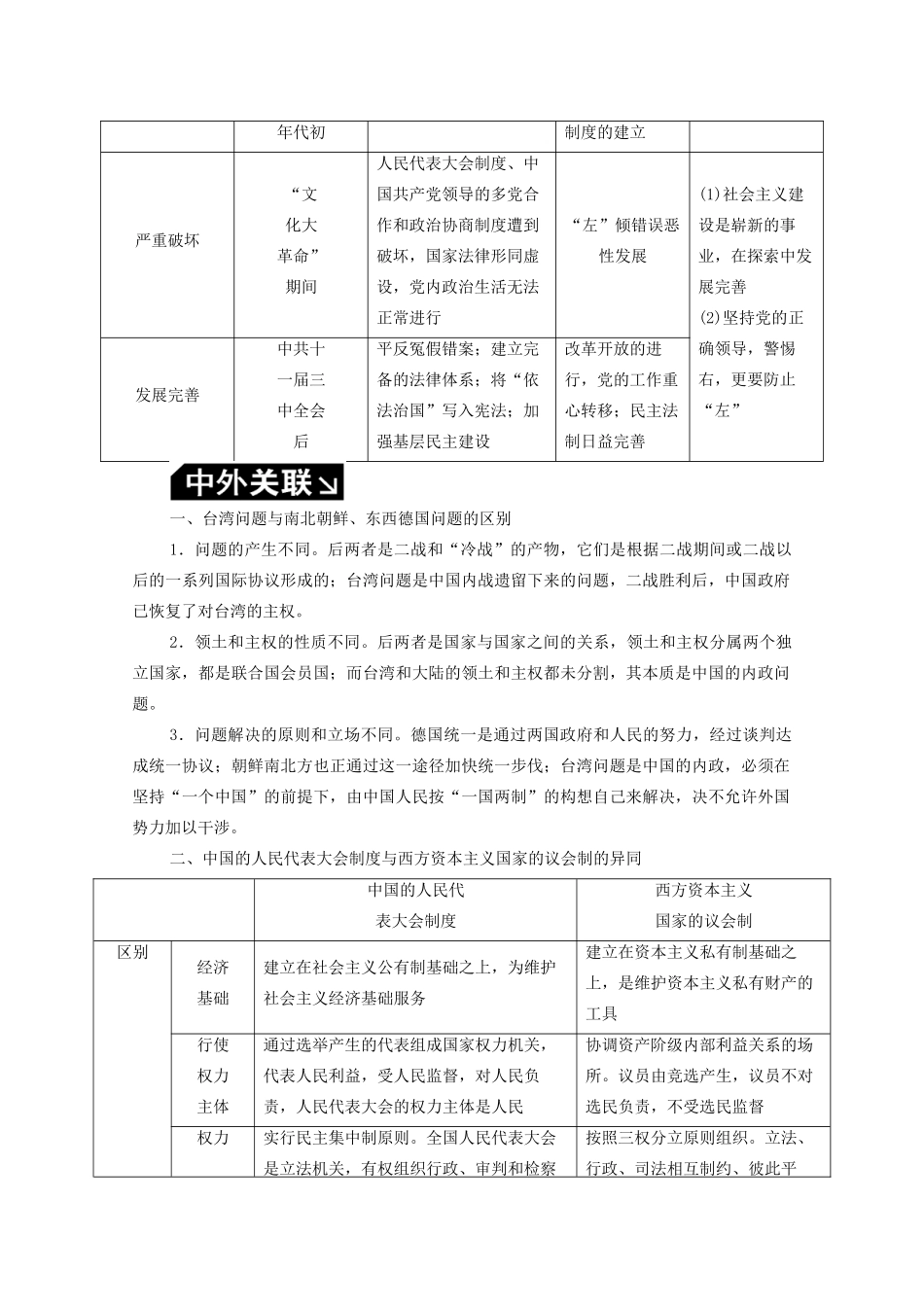 （赢在微点）高考历史总复习 第四单元 从科学社会主义理论到社会主义制度的建立及现代中国的政治建设与祖国统一单元提能导学案（含解析）新人教版-新人教版高三全册历史学案_第3页