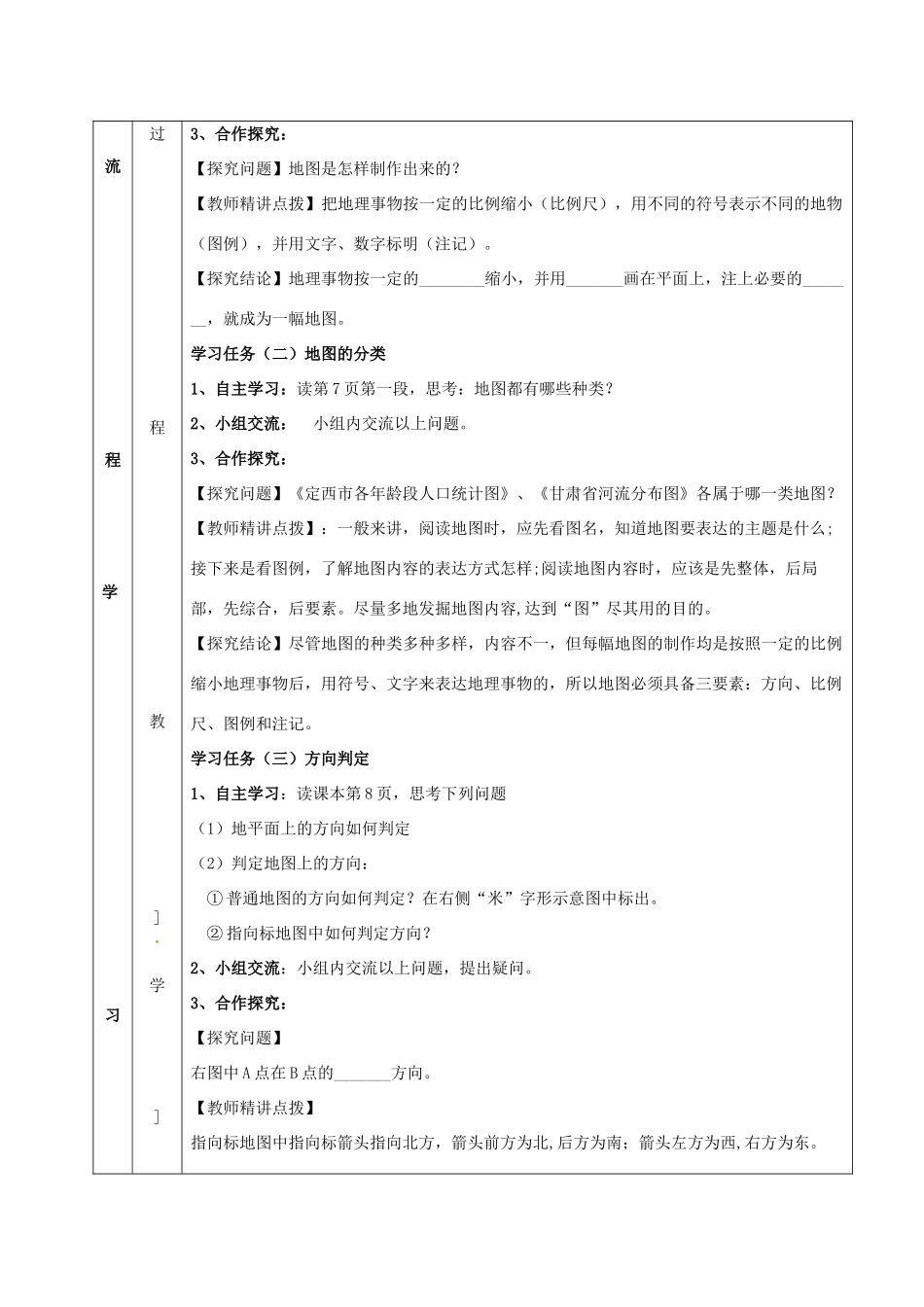 七年级地理上册 第1章 第2节 我们怎样学地理导学案1 （新版）湘教版-（新版）湘教版初中七年级上册地理学案_第2页