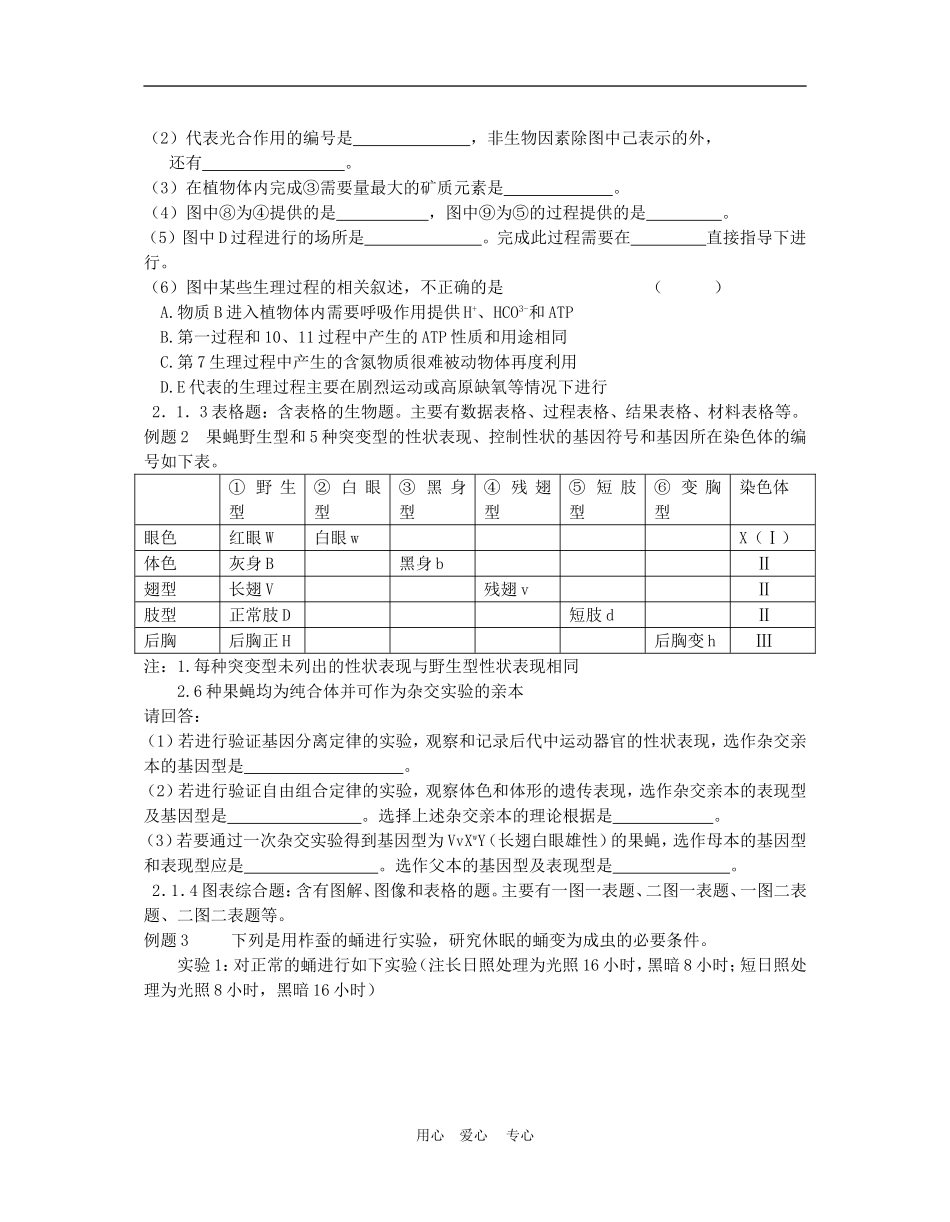 高中生物教学案：图表题解题方法高三新人教版_第2页
