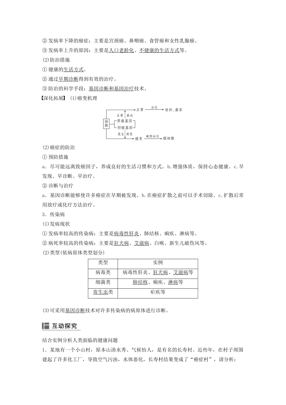 高中生物 第一章 生物科学和我们学案 苏教版必修1-苏教版高二必修1生物学案_第2页