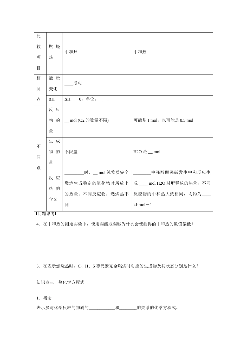 （江苏专用）高考化学大一轮总复习 第八章 化学反应中的能量变化、电化学 化学反应与能量变化学案36 新人教版-新人教版高三全册化学学案_第3页
